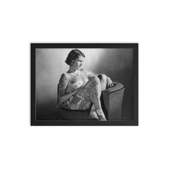 Betty Broadbent framed print on a plain backdrop in size 12"x16".
