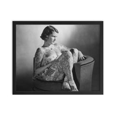 Betty Broadbent framed print on a plain backdrop in size 16"x20".