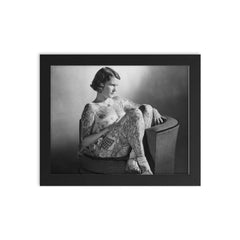 Betty Broadbent framed print on a plain backdrop in size 8"x10".