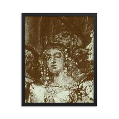 Bezprym framed print on a plain backdrop in size 16"x20".