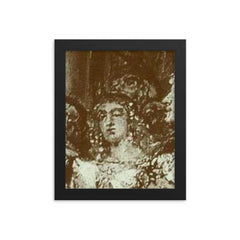 Bezprym framed print on a plain backdrop in size 8"x10".