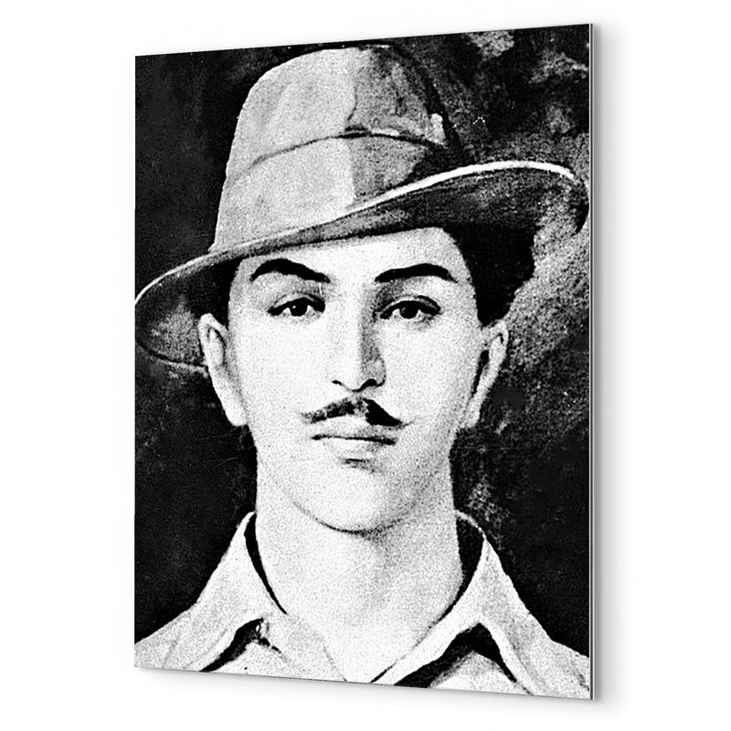 Bhagat Singh metal print mockup