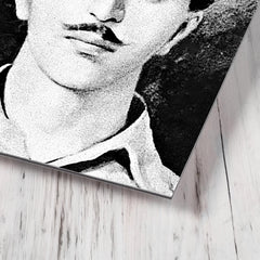 Bhagat Singh metal print mockup