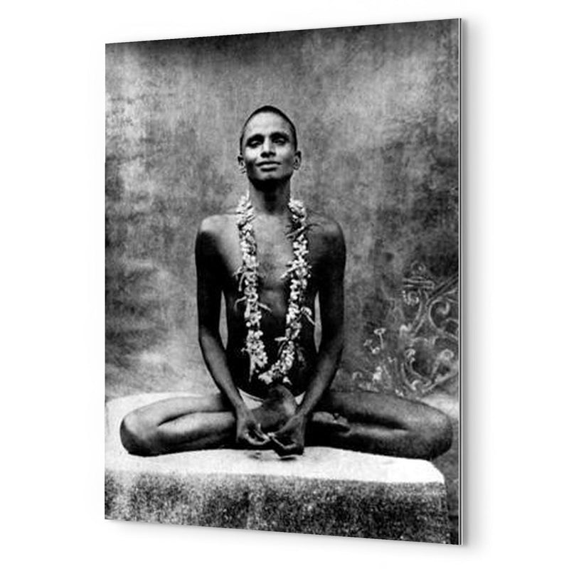 Bhagawan Nityananda metal print mockup