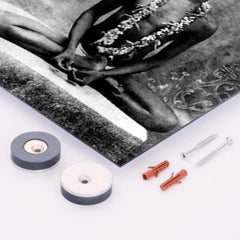 Bhagawan Nityananda metal print mockup