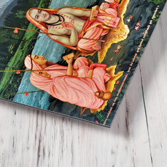 Bhagwan Adi Shankracharya metal print mockup