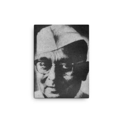 Bhagwati Charan Verma canvas print on a plain backdrop in size 12"x16".
