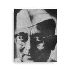Bhagwati Charan Verma canvas print on a plain backdrop in size 16"x20".