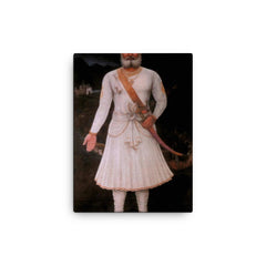 Bhamashah canvas print on a plain backdrop in size 12"x16".