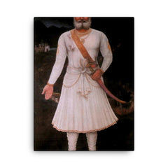Bhamashah canvas print on a plain backdrop in size 18"x24".