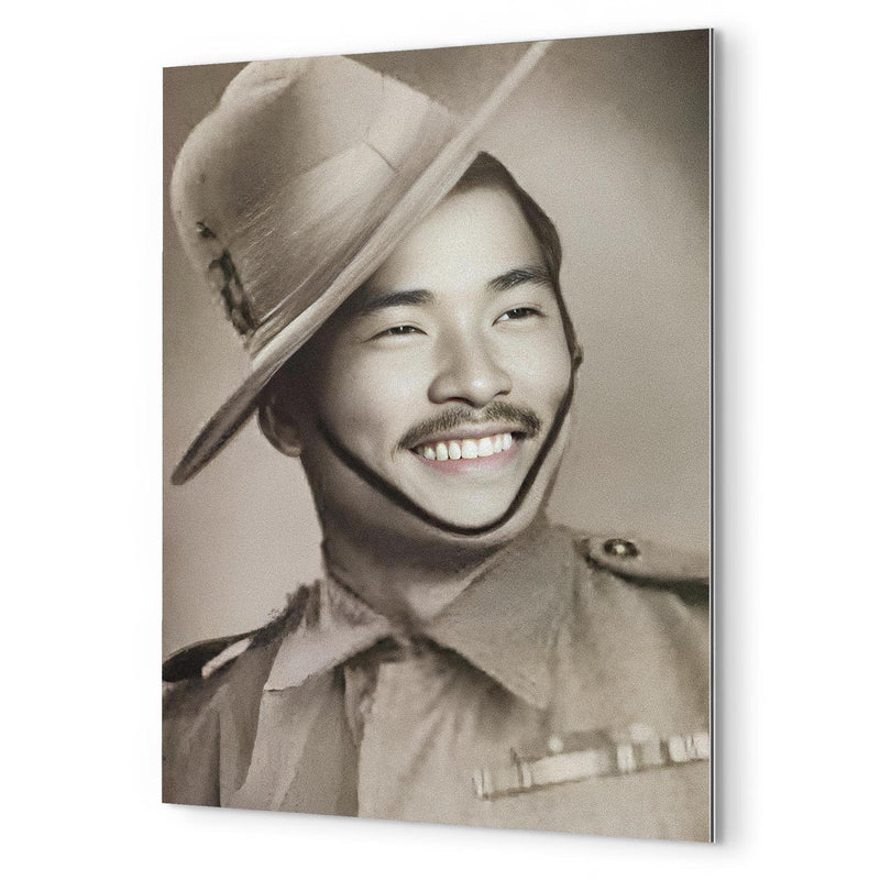 Bhanbhagta Gurung metal print mockup
