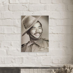 Bhanbhagta Gurung metal print mockup