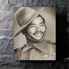 Bhanbhagta Gurung metal print mockup