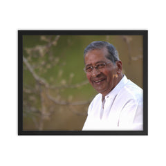 Bhavarlal Jain framed print on a plain backdrop in size 16"x20".