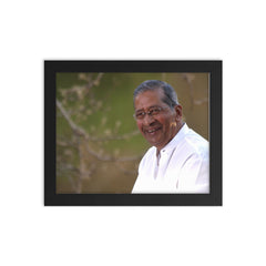 Bhavarlal Jain framed print on a plain backdrop in size 8"x10".