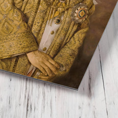 Bhumibol Adulyadej metal print mockup