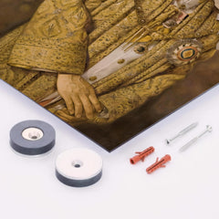 Bhumibol Adulyadej metal print mockup