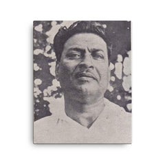 Bibhutibhushan Bandyopadhyay canvas print on a plain backdrop in size 16"x20".