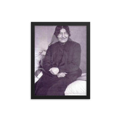 Bibi Maryam Bakhtiari framed print on a plain backdrop in size 12"x16".