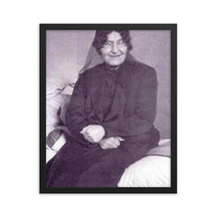 Bibi Maryam Bakhtiari framed print on a plain backdrop in size 16"x20".