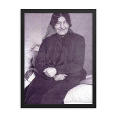 Bibi Maryam Bakhtiari framed print on a plain backdrop in size 18"x24".