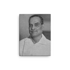 Bidhan Chandra Roy canvas print on a plain backdrop in size 12"x16".