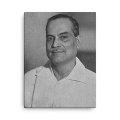 Bidhan Chandra Roy canvas print on a plain backdrop in size 18"x24".