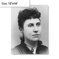 Big Nose Kate metal print on a plain backdrop in size 12"x16".