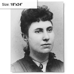Big Nose Kate metal print on a plain backdrop in size 18"x24".