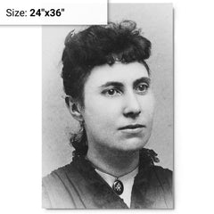 Big Nose Kate metal print on a plain backdrop in size 24"x36".