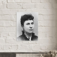 Big Nose Kate metal print mockup