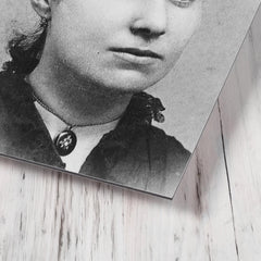 Big Nose Kate metal print mockup