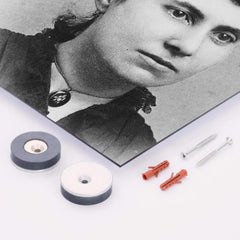 Big Nose Kate metal print mockup