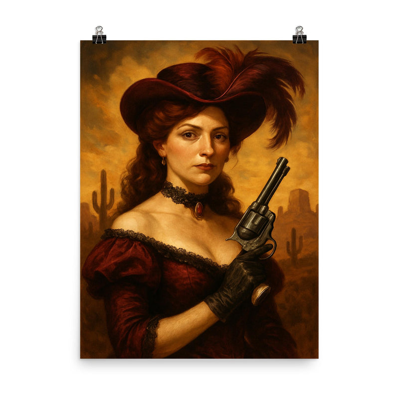 Big Nose Kate poster on a plain backdrop in size 8
