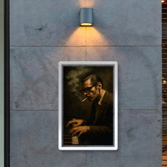 Bill Evans cigarette haze at the keys poster 2