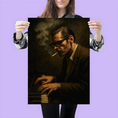 Bill Evans cigarette haze at the keys poster 3