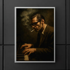 Bill Evans cigarette haze at the keys poster 5