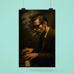 Bill Evans cigarette haze at the keys poster 6