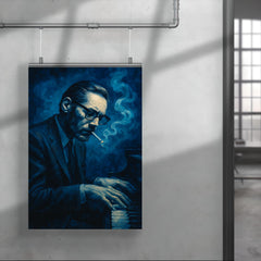 Bill Evans in blue cigarette haze poster 4