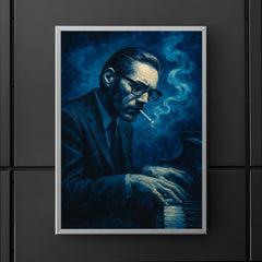 Bill Evans in blue cigarette haze poster 5