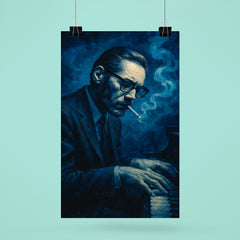 Bill Evans in blue cigarette haze poster 6