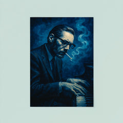 Bill Evans in blue cigarette haze poster 8