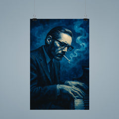 Bill Evans in blue cigarette haze poster 9
