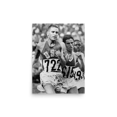 Billy Mills poster on a plain backdrop in size 12"x16".