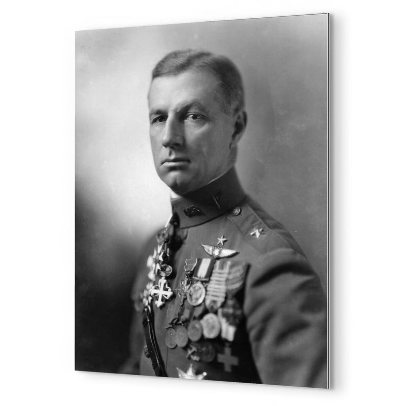 Billy Mitchell metal print mockup