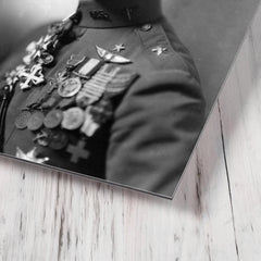 Billy Mitchell metal print mockup