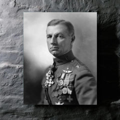 Billy Mitchell metal print mockup