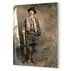 Billy the Kid metal print mockup