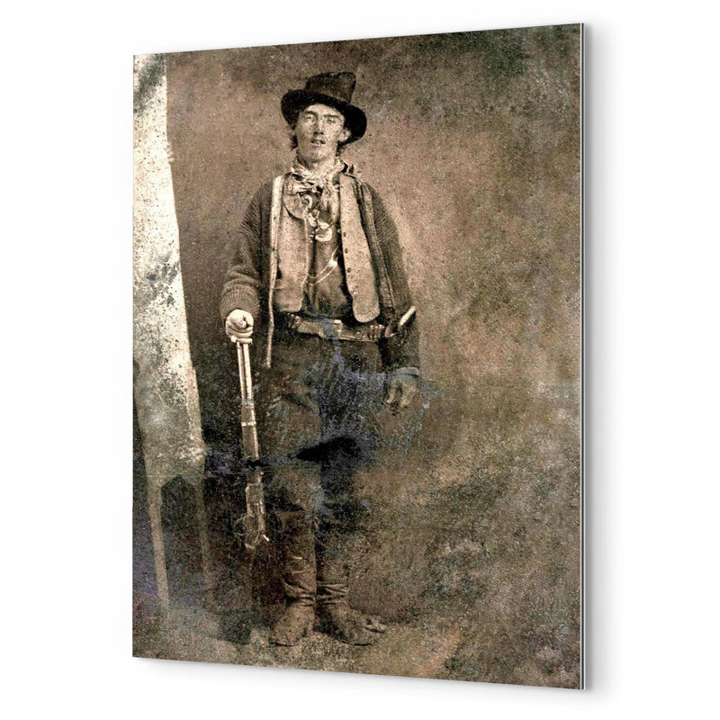Billy the Kid metal print mockup