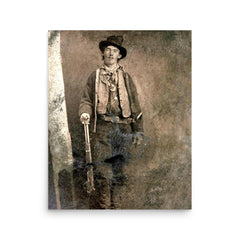 Billy the Kid poster on a plain backdrop in size 16"x20".